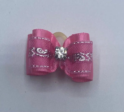 Pink Fancy Dog Hair Bows.