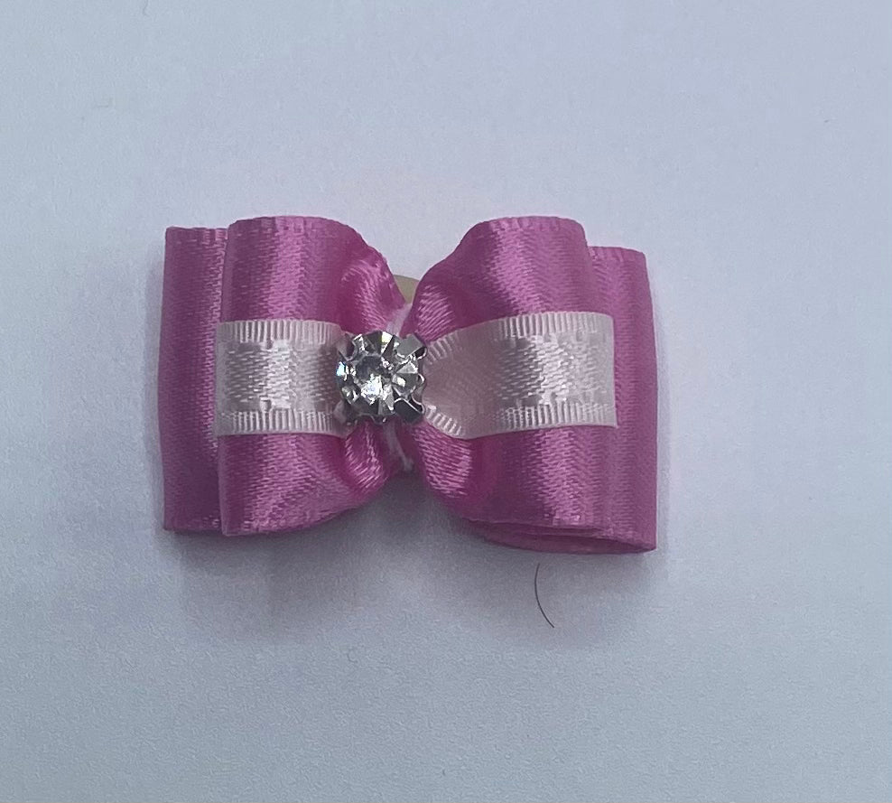 Pink Fancy Dog Hair Bows.