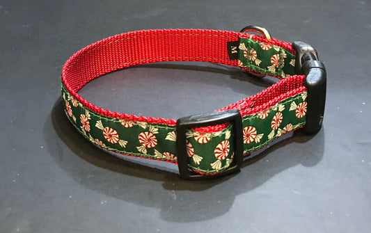 Peppermint Rounds Candy Dog Collars or Leads.