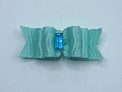 Blue Fancy Dog Hair Bows.