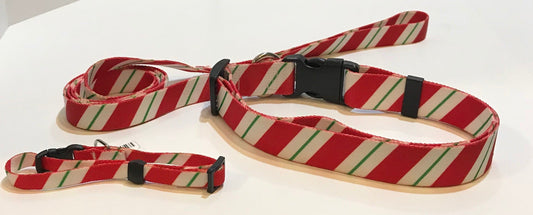 Peppermint Stick Collar and Lead.