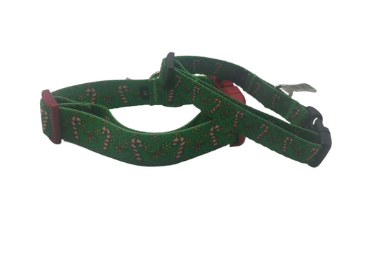 Holiday Candy Canes Dog Collars & Leads.