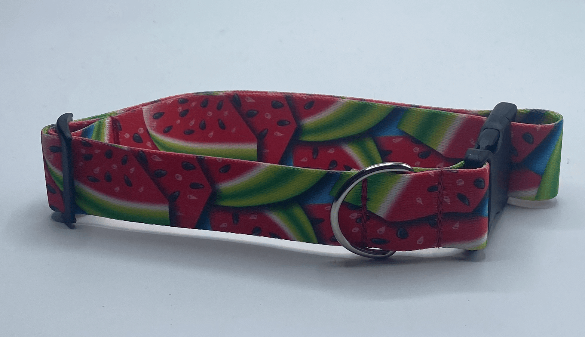Jazzy Watermelon Dog Collar (1.5" Wide).