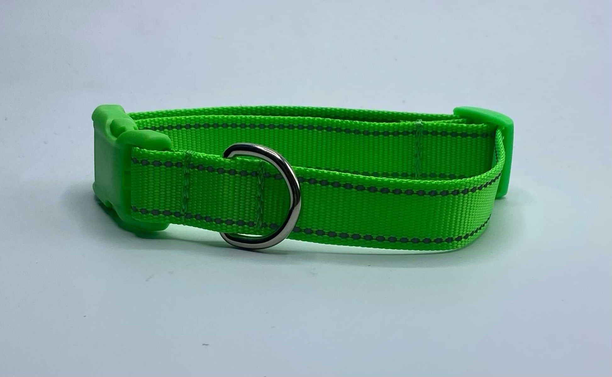 Lime Green Reflections Dog Collars or Leads (1" wide).