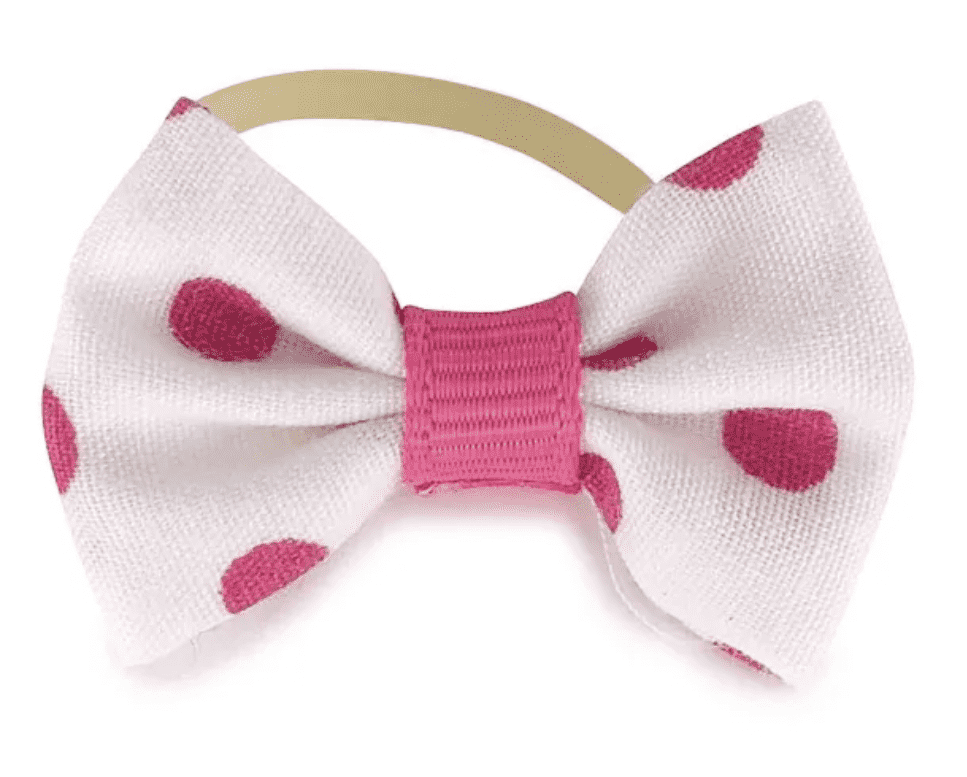 Pretty in Pink Dog hair Bow.