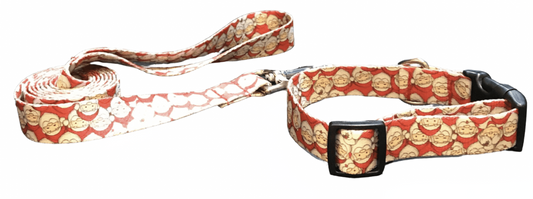 Santa Dog Collars or Leads (5/8"  Wide).