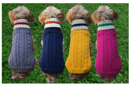 Preppy Pup Sweater Collection.