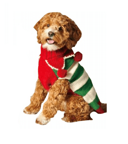 Christmas Elf Holiday Dog Sweater.