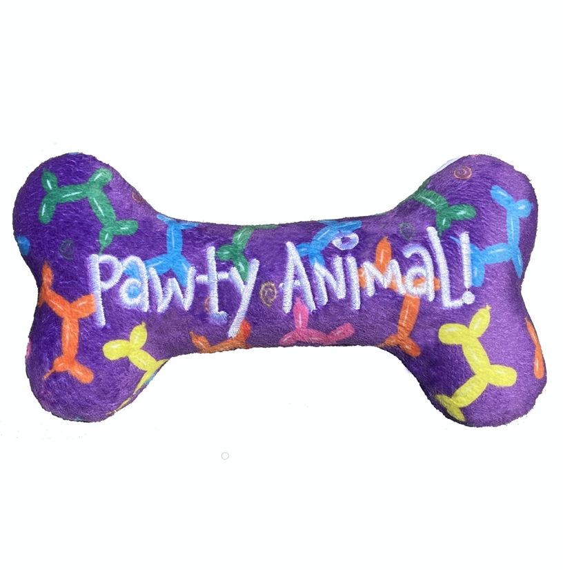 Pawty Animal Bone Plush toy.