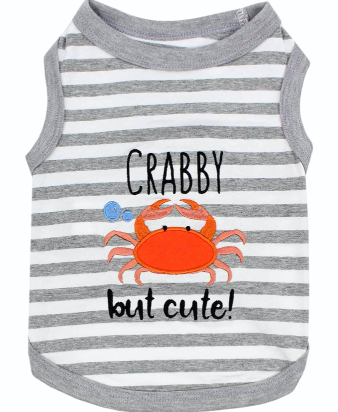 Crabby but Cute Dog T-Shirt.
