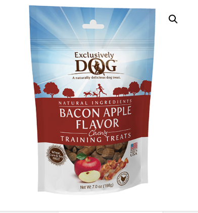 Chewy Training Treats – Bacon Apple Flavor.