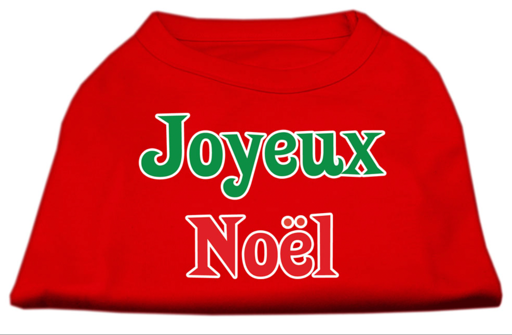 JOYEUX NOEL SCREEN PRINT SHIRTS RED.