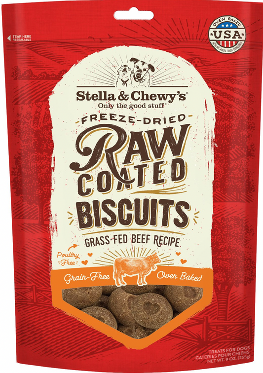 Stella & Chewy's Freeze-Dried Raw Coated Biscuits.