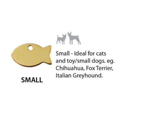 Brass Cat Head Pet ID Dog Tags.