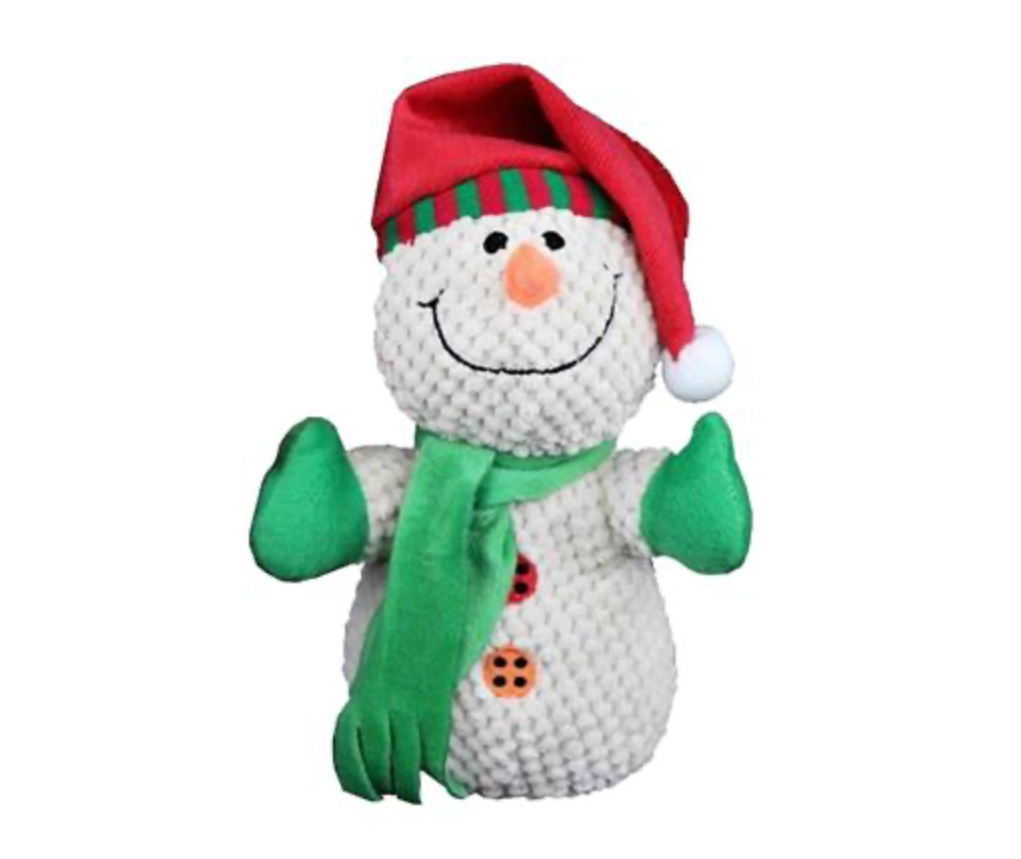8" Christmas Snowman Dog Toy