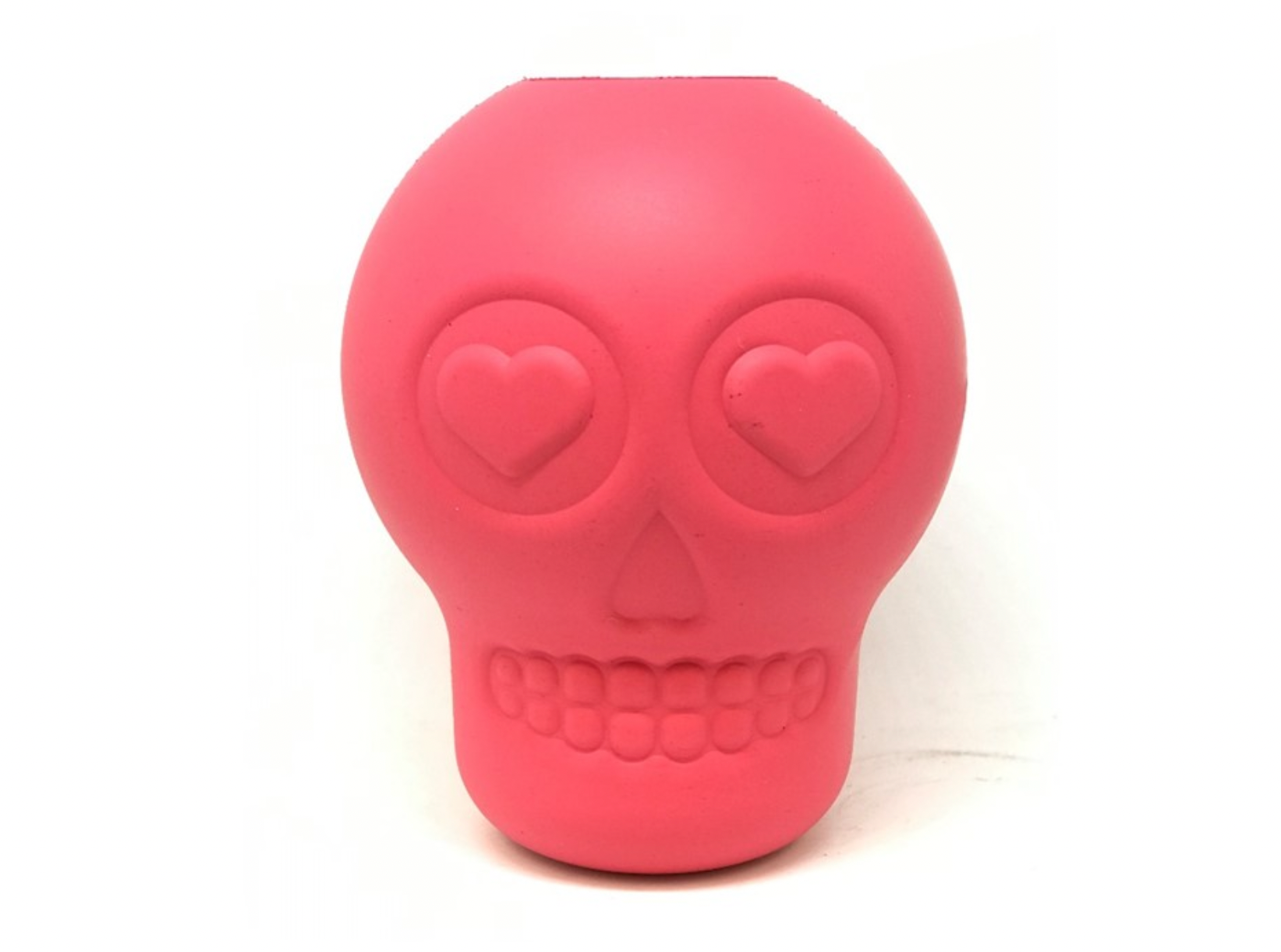 Mutts Kick Butt Skull Dog Treat Dispenser - Large - Pink.