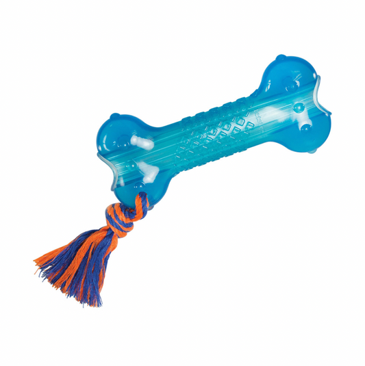 Orka Bone Royal Blue Treat-Dispensing Dog Chew Toy.