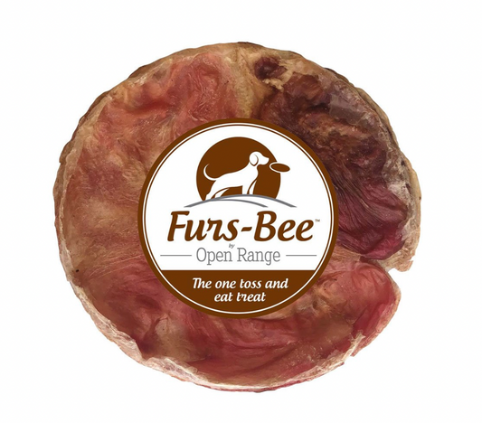 Furs-Bee Beef Bladder Dog Treat Disc 7 Inch