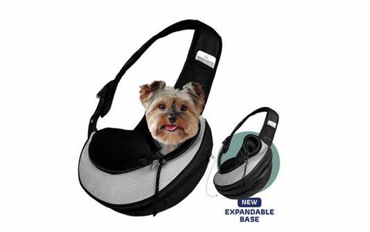 Grey Expandable Pet Sling Bag