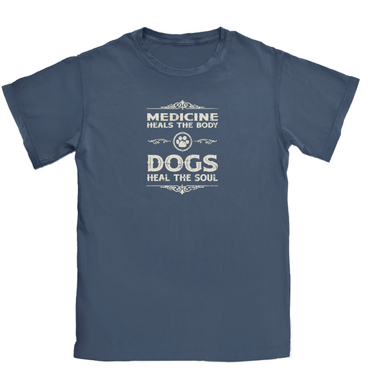 Dogs Heal the Soul Human T-shirt
