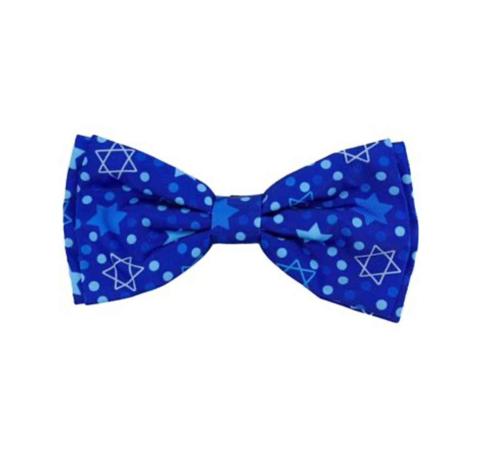 Hanukkah Stars & Dots Bow Tie.