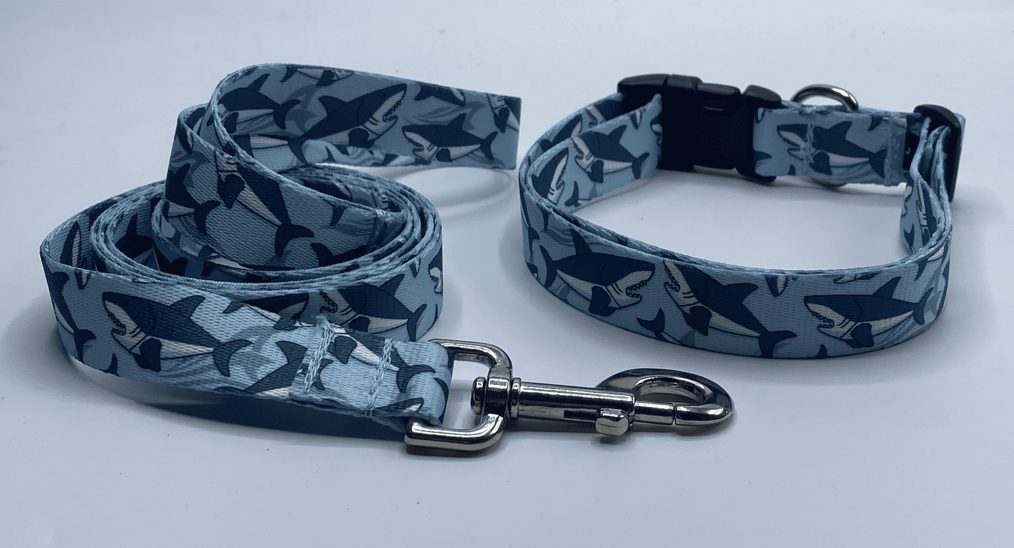 Sharks Collars or leads (5/8" wide).