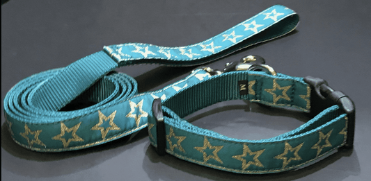 Shoot for the Stars Dog Collars or Leads (1" Wide).