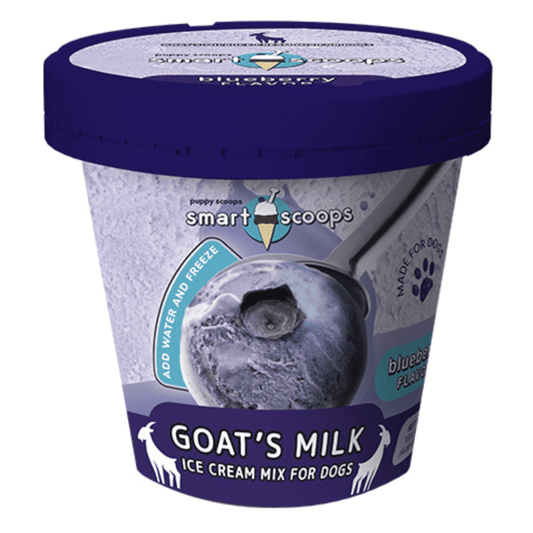 Smart Scoops Goat's Milk Ice Cream Mix - Blueberry Dog Treat.