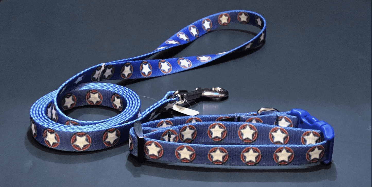 Stars Collars or Leads (5/8" Wide).