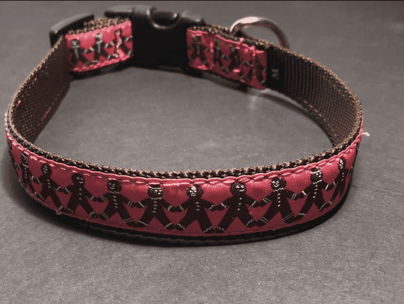 The Ginger Bread Man Dog Collars or Leads (1" Wide).