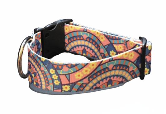 Trippy Hippy Dog Collars or Leads (5/8" Wide).