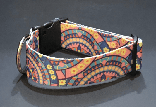 Trippy Hippy Dog Collars or Leads (1" Wide)