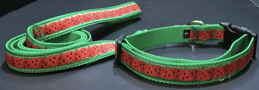 Watermelon Dog Collars or Leads (1" Wide).