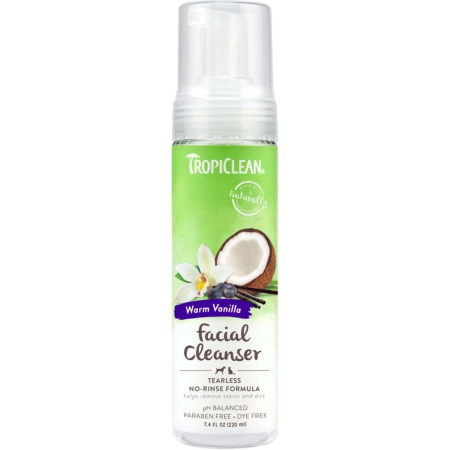 TropiClean Waterless Facial Cleanser for Dogs 7.4 fl oz