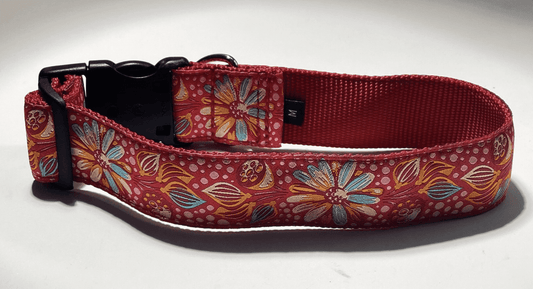 Festival of Flowers Dog Collars (1.5" Wide).