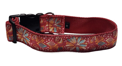 Festival of Flowers Dog Collars (1.5" Wide).