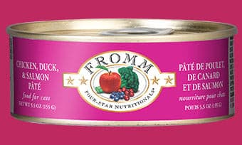 Fromm Pâté Cat Food - Chicken, Duck, & Salmon.