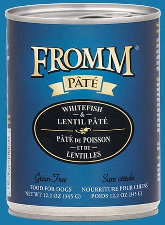 Fromm Pâté Dog Food - Whitefish & Lentil.