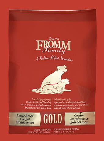 Fromm Dog Food - Large Breed Weight Management Gold.