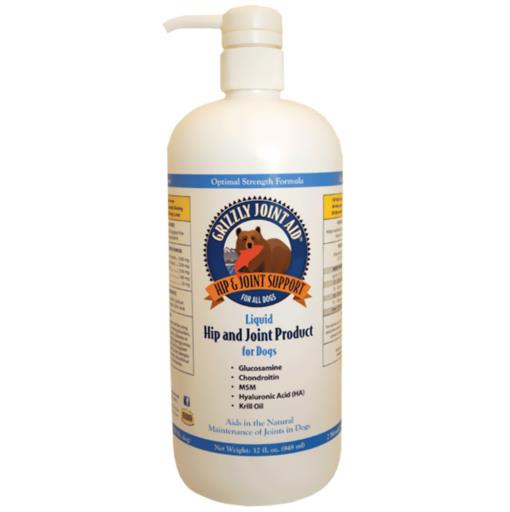 Grizzly Joint Aid Liquid Supplement For Dogs 32 oz