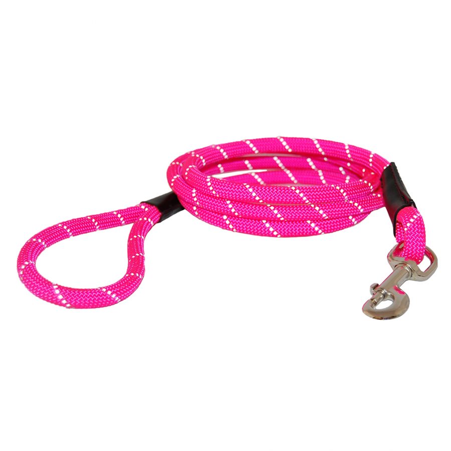 Reflective Rope Leash (Pink).