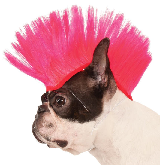 Electric Pink Mohawk Pet Costume