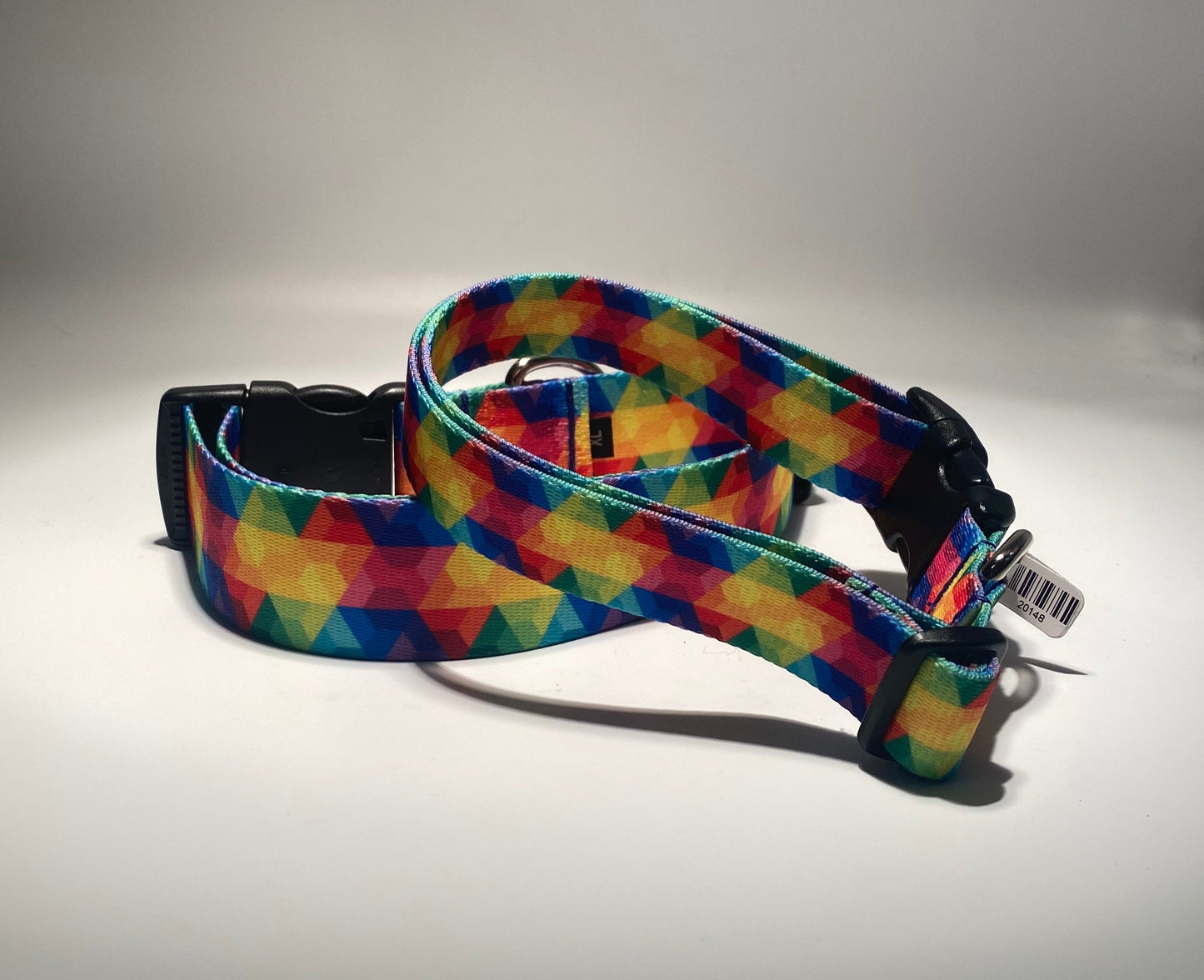Psychedelic Color Bomb Dog Collars or Leads.