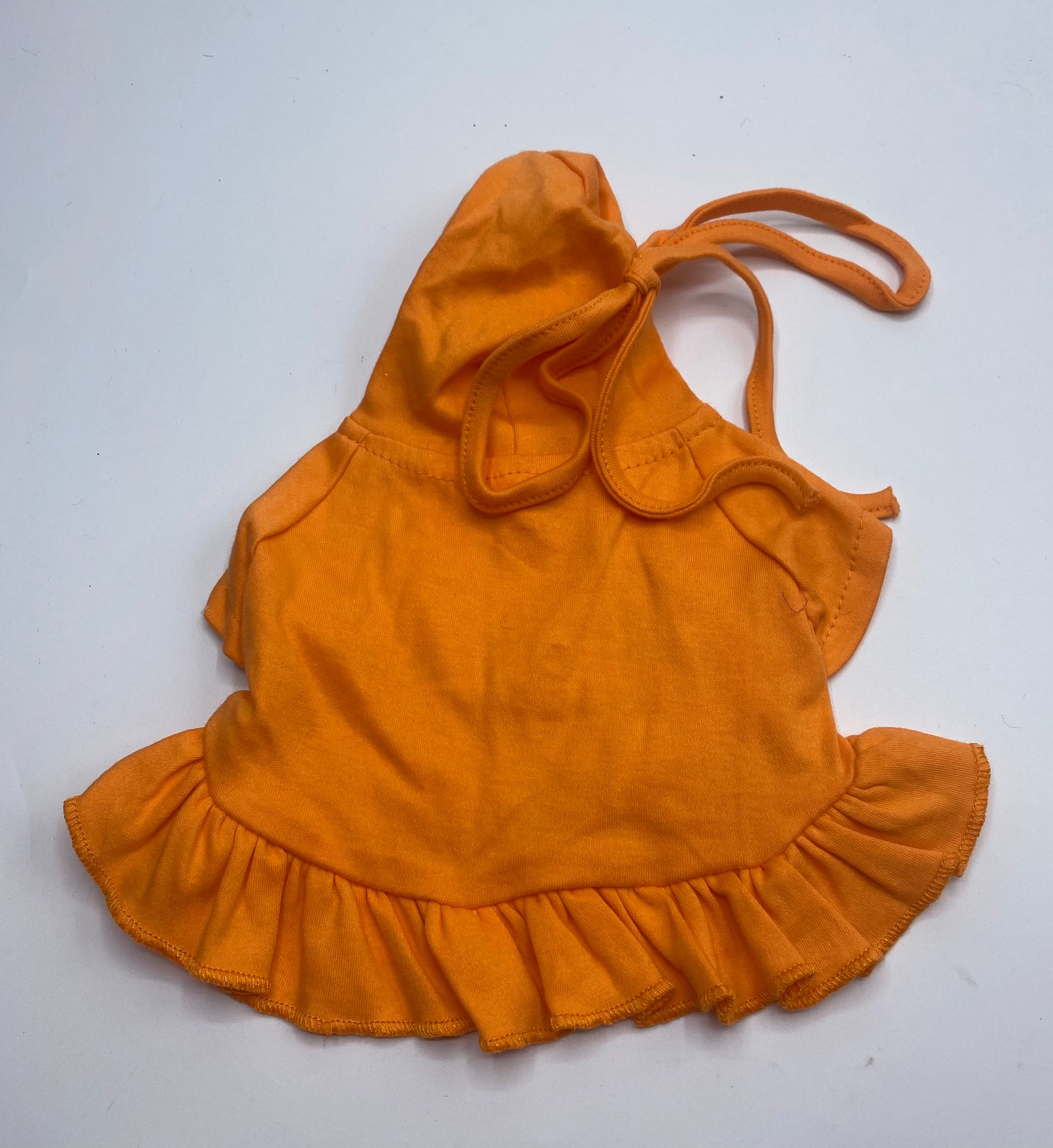 Orange Dress w/Hood.