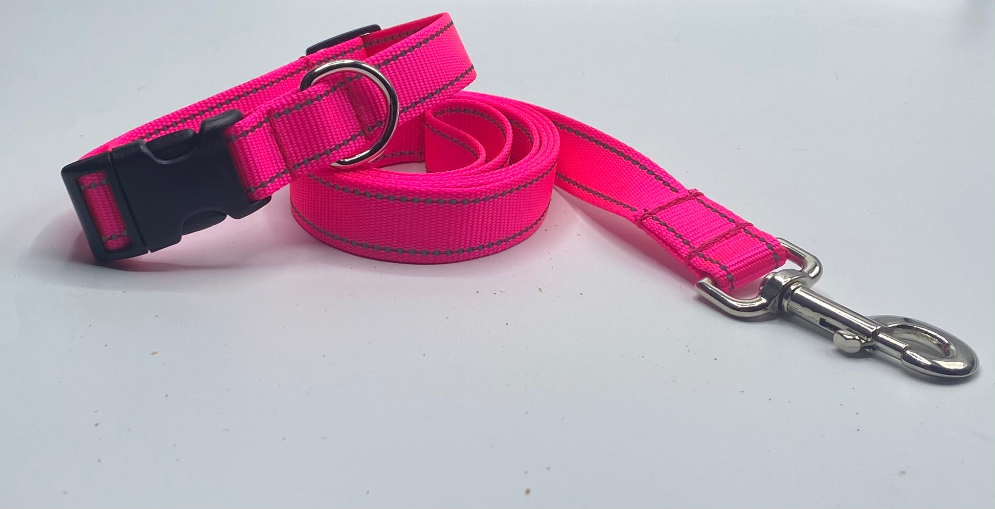Pink Reflections Dog Collars or Leads.