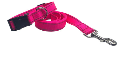 Pink Reflections Dog Collars or Leads.