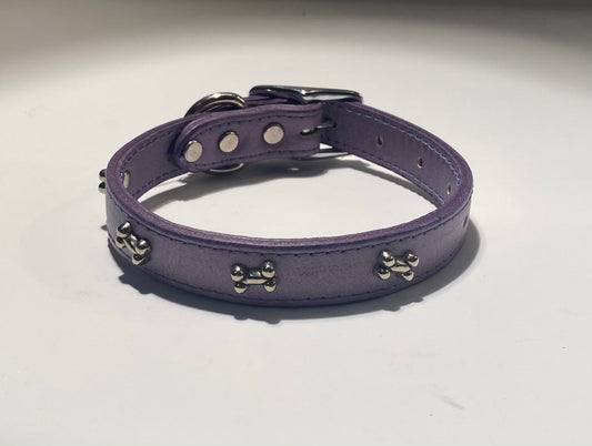 Metal Bone Leather Collar.