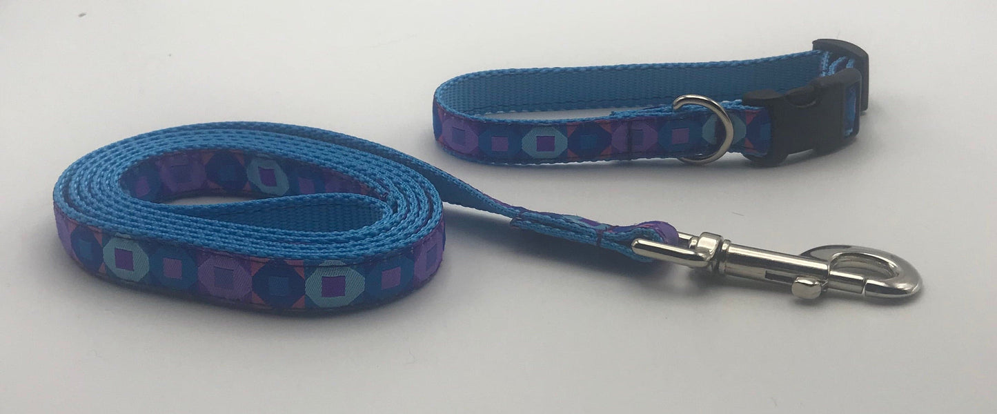 Hexiesquares Dog Collar & leads.