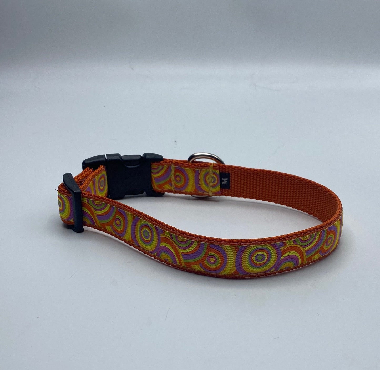 Orange Sherbet Puppy Paint Drops Dog Collars or Leads.