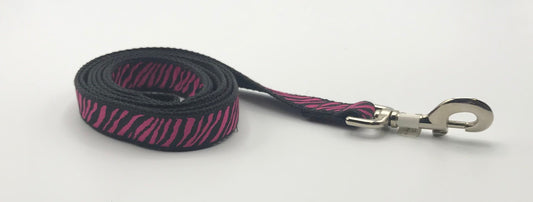 Pink Zebra Dog Collars or leads.
